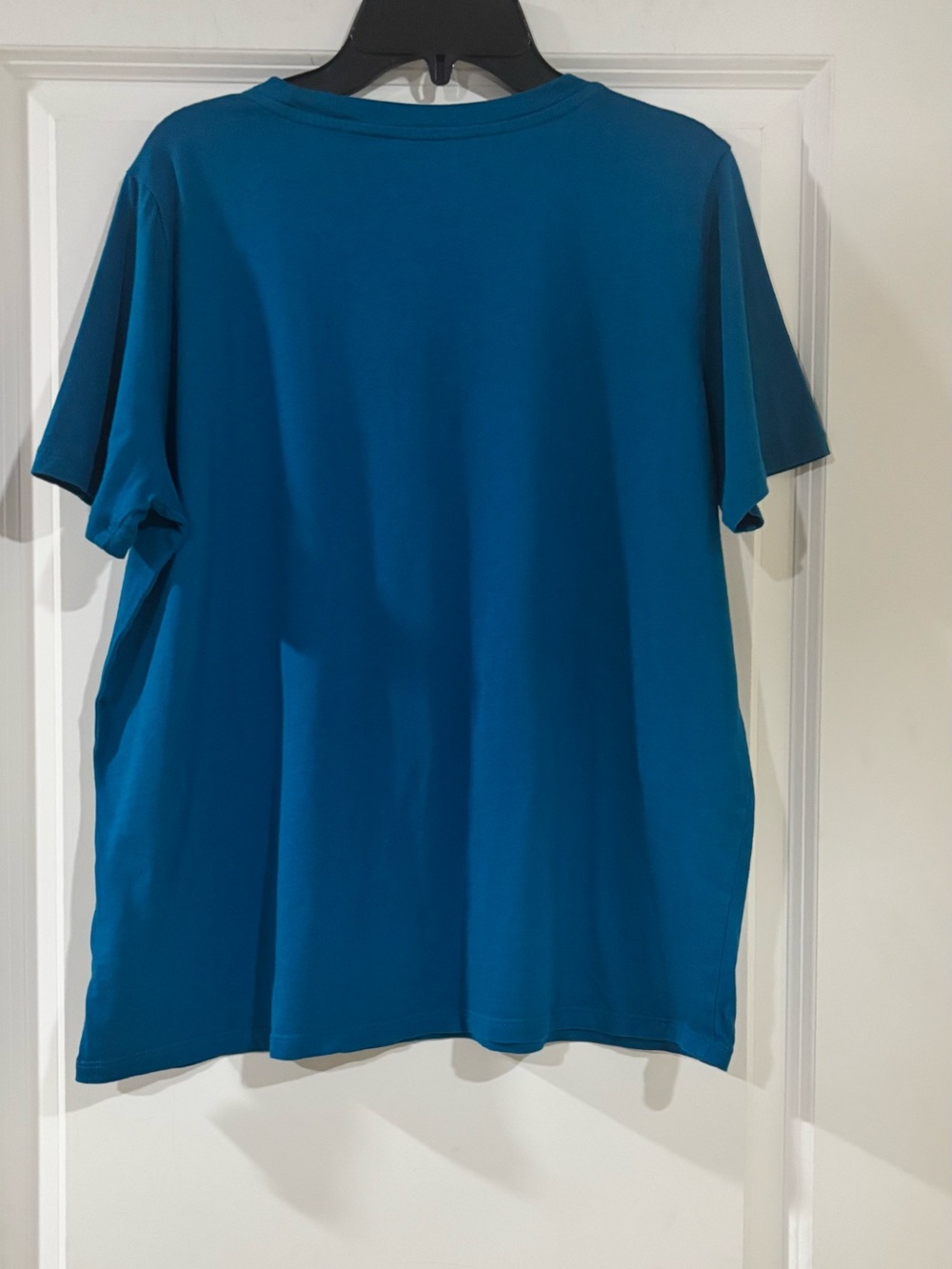 Michael Kors Women Teal Blue Tee with Studded MK Logo - Picture 2 of 3